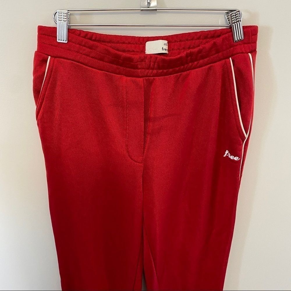 Aritzia Wilfred Free Shimada  Red Track Pants - Picture 4 of 11